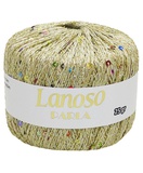 Пряжа Lanoso PARLA 25г/217м (75% люрекс 25% пайетки),  лён с разноцветными пайетками, 1300