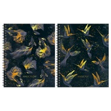 Тетрадь 120л. А5 клетка на гребне BG "Magic flow", глянцевая ламинация, тиснение фольгой, твердая обложка, [ТТ5гр120_лг_тф 67200]