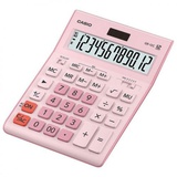 Калькулятор настольный CASIO GR-12С-РК (210х155 мм), 12 разрядов, двойное питание, РОЗОВЫЙ, GR-12C-РК-W-EP
