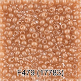 Бисер стеклянный GAMMA 5гр "сольгель" металлик, рыжий, круглый 10/*2,3мм, 1-й сорт Чехия, F479 (17783)