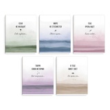 Тетрадь 48 л. клетка А5+ на скобе, Акварель, мелованный картон, ламинация софт-тач вельвет, [70947]