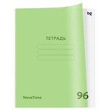 Тетрадь  96 л. клетка на скобе BG "Новатон. Зеленое яблоко", пластиковая обложка, Т5ск96_пл 57952