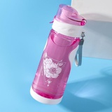 Бутылка для воды, (пластик) 700 мл, Цветочки, 5237590