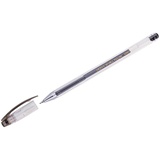 Ручка гелевая 0,5мм черная Crown "Hi-Jell Needle" HJR-500N, толщина линии 0,3мм,  игольчатый стержень, [157331]