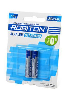 Батарейка ROBITON Standart ААA LR3, alkaline ( ЦЕНА указана за 1штуку! )