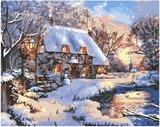 Картина по номерам 40х50см Теплая зима GX33782 
