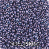 Бисер стеклянный GAMMA 5гр непрозрачный с цветным глянцевым покрытием, сине-сиреневый, круглый 10/*2,3мм, 1-й сорт Чехия, G464 (63022)