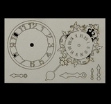 Чипборд картон "Часы и стрелки" №1, 14,5х9,2х0,1 см,  [2497844]