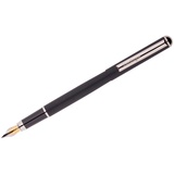 Ручка перьевая "Silver Prestige" синяя, 0,8мм, корпус черный, пластик.футляр Berlingo,  [209387]