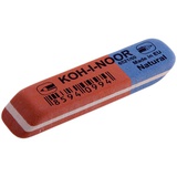 Резинка стирательная KOH-I-NOOR BLUE STAR 6521/60 каучук, красно-синяя, со скошенным краем  010349
