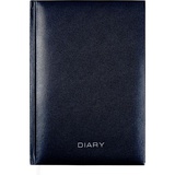 Ежедневник A5 недатированный 136л., Attomex. Orion, белая бумага 70 г/м², тв. обложка, бумвинил с поролоном темно-синий, тиснение фольгой, [2034392]