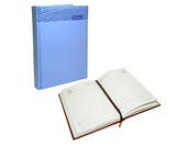 Ежедневник А5 полудатированный Intelligent Буквы, кожзам, голубой , со справочным материалом, BS-405