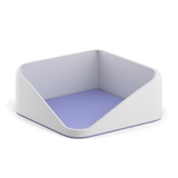 Подставка для бумажного блока ErichKrause® Forte, Pastel, пластиковая, белая с фиолетовой вставкой, ЕК55974