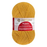 Пряжа  ПЕХ Деревенская 100г/250м (100% полугрубая шерсть) 447 горчица