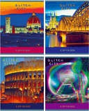 Тетрадь 96л. А5 клетка "Glitch City" (ассорти) 5392 [21226]