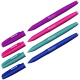 Ручка стираемая гелевая 0,6мм, Berlingo "Correct", синий, прорезин. корпус, корпус ассорти,  [CGp_60915]