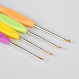 Набор крючков для вязания, с золотой головкой, d=0,8-2мм, 8шт, цвет МИКС [2600712]