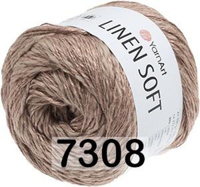 Пряжа Yarnart Linen soft 100г/272м (30% лен, 36% вискоза, 34% хлопок), 7308