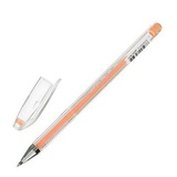 Ручка гелевая 0,5мм пастель оранжевая Crown HJR-500P "Hi-Jell Pastel", [143640]
