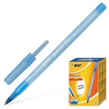 Ручка шариковая 0,4мм синяя BIC "Round Stic", корпус тонированный, одноразовая, 921403