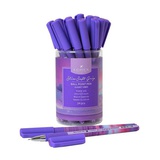 Ручка шариковая на масляной основе 0,5мм синяя Lorex Sunset Vibes "Slim Soft Grip", с металлиеским наконечником, резиновый грип, прорезиненный корпус, LXOPSSG-SV1