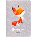 Обложка для паспорта MESHU "Happy Fox", ПВХ, 2 кармана, MS_34135