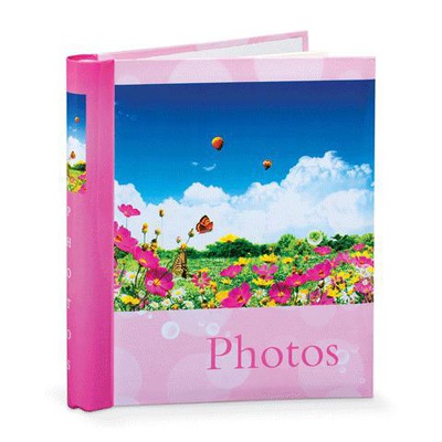 Фотоальбом BR на 20 магнитных листов, 23х28 см, "Дивный луг", розовый, 390686
