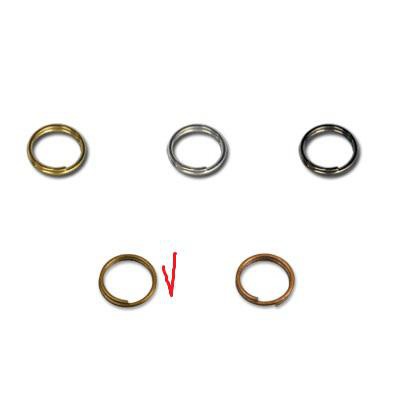 Кольцо для бус металлическое Zlatka (двойное) 3,5мм R-03 №04 под бронзу 50шт.