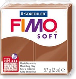 Глина полимерная FIMO Soft, запекаемая в печке, 56 гр., карамель, шк809799