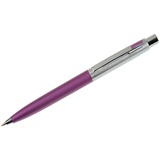 Ручка шариковая автоматическая 0,7мм синяя Berlingo "Silver Arrow", хром/фиолетовый, кнопочн., инд.уп. [285410]