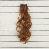 Волосы - тресс для кукол "Кудри" длина волос 40 см, ширина 50 см, №30А, 2294366 ( русый )