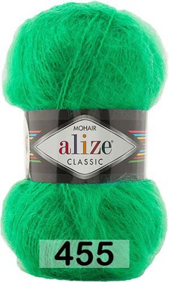 Пряжа Ализе Mohair Classic new 100гр/200м (51%акрил / 25%мохер / 24%шерсть) 455