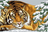 Канва с рисунком 37х49см Амурский тигр Матренин Посад,  [0356]
