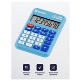 Калькулятор карманный Eleven LC-110NR-BL, 8-разрядный, питание от батарейки, 58*88*11мм, голубой, [339227]