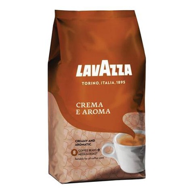 Кофе в зернах LAVAZZA "Crema e Aroma", натуральный, 1000г, вакуумная упаковка, 2444,  [620177]