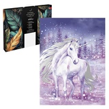 Картина по номерам (на подрамнике) с поталью 30х40см Сказка о единороге 67960 