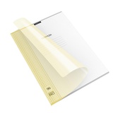 Тетрадь A4 96 л. клетка на скрепке, ErichKrause Классика CoverPrо Pastel, пластиковая обложка, текстура апельсин, желтый, ЕК56415