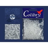 Стеклянный бисер Colibry 20г прозрачный блестящий (31)