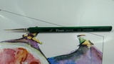 Кисть синтетика №4/0 круглая (длинный волос) PINAX Creative Лайнер, (трехгранная ручка) [2724х0]