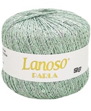 Пряжа Lanoso PARLA 25г/217м (75% люрекс 25% пайетки),  ментол с разноцветными пайетками, 1951