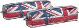 Пенал -косметичка 210*50*50 квадро mini ErichKrause® "British Flag", (текстиль) на молнии, ЕК44926