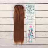 Волосы - тресс для кукол "Прямые" длина волос 25 см, ширина 100 см, цвет № 30А, 2294902