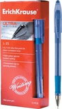 Ручка шариковая 0,7мм черная ERICH KRAUSE Ultra L-35, резиновый держатель, металлический наконечник, [ЕК35737]