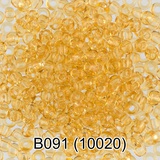 Бисер стеклянный GAMMA 5гр прозрачный, светло-желтый, круглый 10/*2,3мм, 1-й сорт Чехия, B091 (10020)