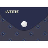Папка на кнопке А7 с рисунком Dark blue pattern, 150 мкм, deVENTE, 3071526