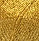 Пряжа Ализе Sal-Simli 100гр/460м (95%акрил+5%металлик) темно-желтый,  [002]