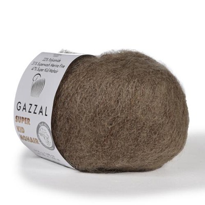 Пряжа Gazzal Super Kid Mohair 25г/237м (22% полиамид, 47% супердетский мохер, 31% шерсть мериноса) 64403