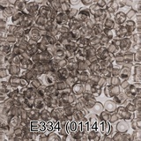 Бисер стеклянный GAMMA 5гр "сольгель" прозрачный, темно-серый, круглый 10/*2,3мм, 1-й сорт Чехия, Е334 (01141)