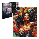 Картина по номерам (на подрамнике) 40х50см Танцующая девушка 67944