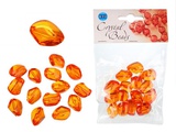 Набор бусин Кристалл, камешки, оранж.,  [CRP141]